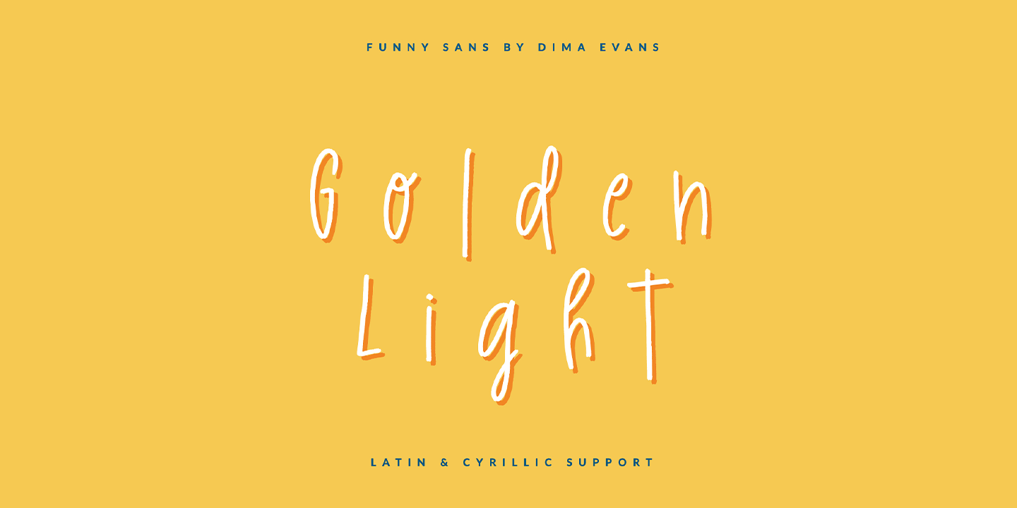 Example font Golden Light #15